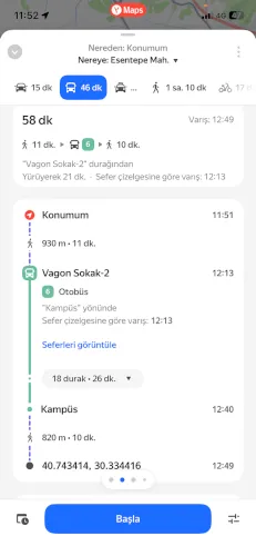 Sakarya'da dijital ulaşım devrimi: Yandex Maps ile entegrasyon sağlandı