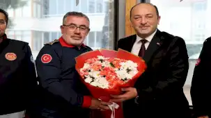 Geyve Belediye Başkanı Yıldız'dan itfaiyeye anlamlı ziyaret