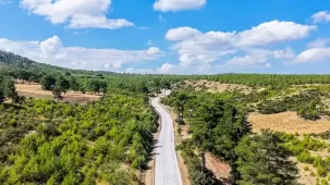 Denizli'de yeni yol ile ilçeler yakınlaştı