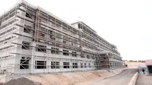 Gaziantep'te yapımı süren Yaş Bakım ve Rehabilitasyon Merkezi’ne ziyaret